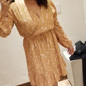 Anthropologie Boho floral Dolan Wrap Dress